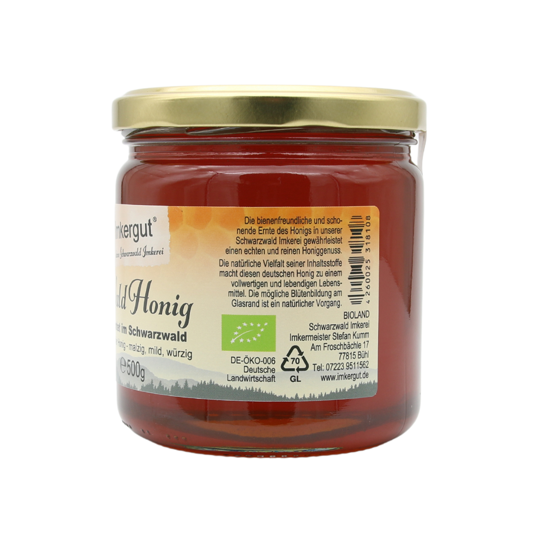 Wald Honig 500 g rechts